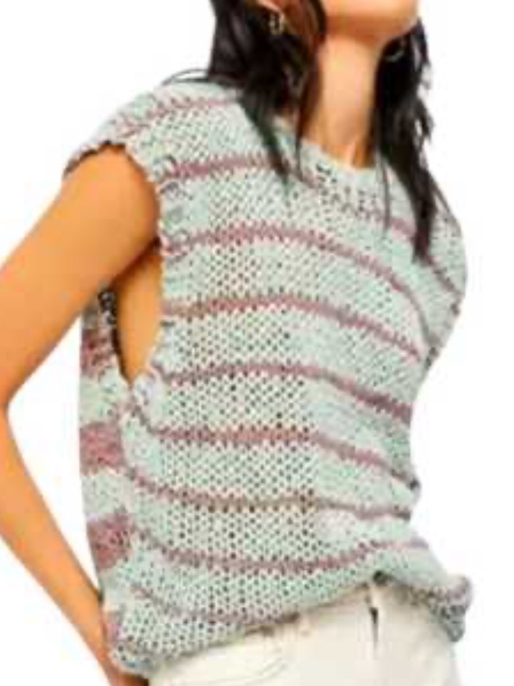 Free People Wave After Wave Sweater Tank Size Medium